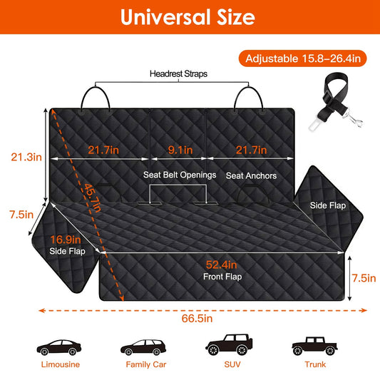 Dog Car Seat Cover (Waterproof, Scratchproof, Non-slip)