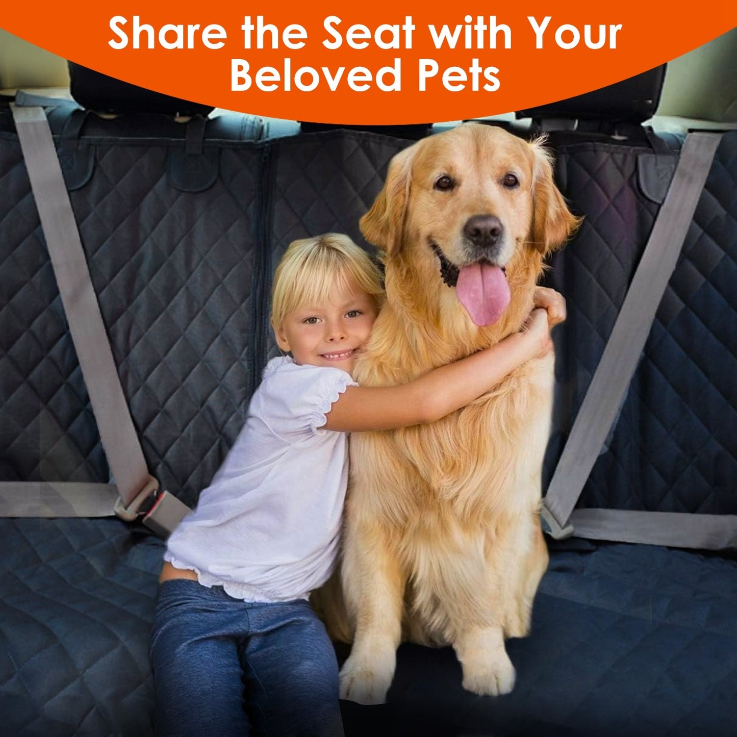 Dog Car Seat Cover (Waterproof, Scratchproof, Non-slip)